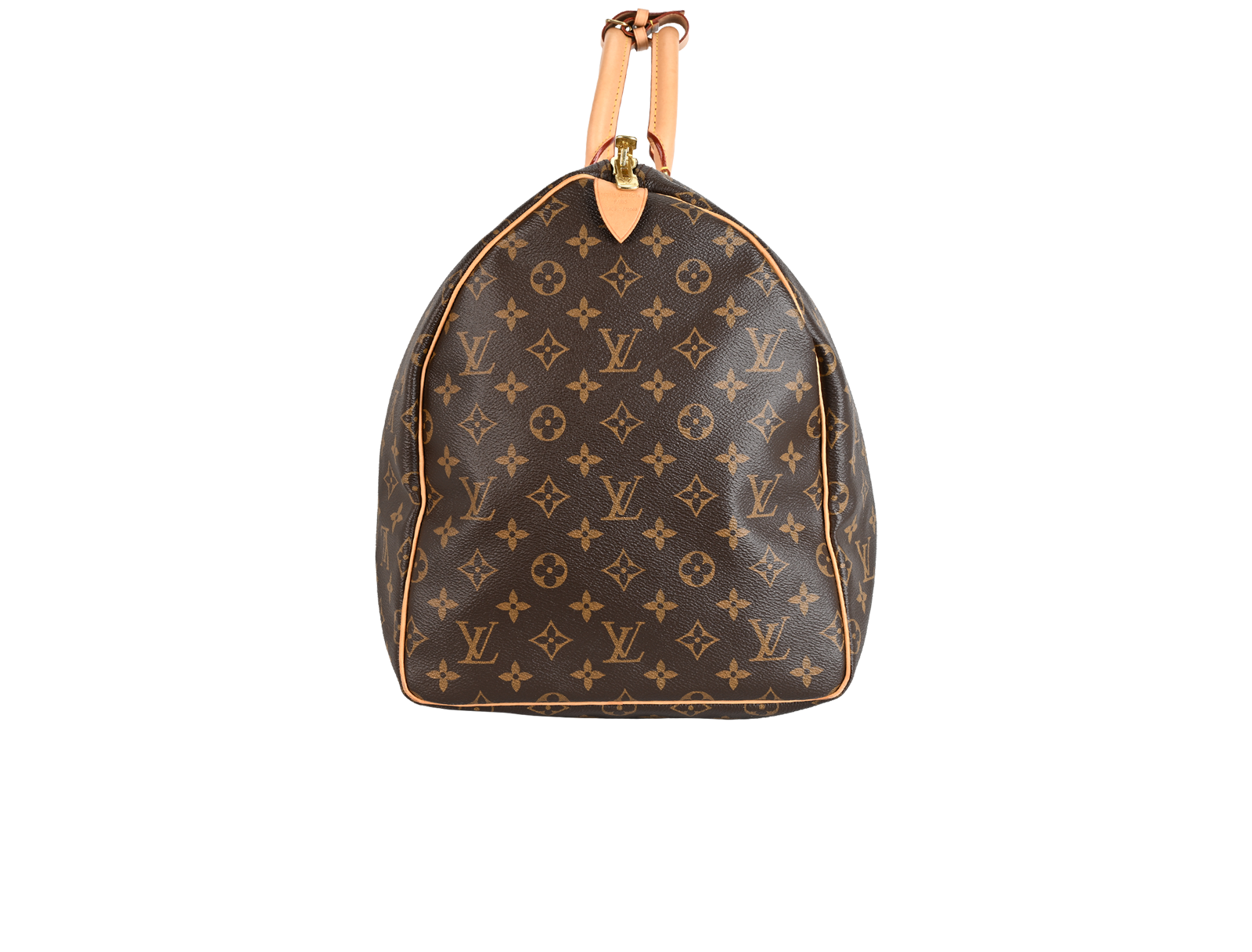 Keepall 55, &pound;820, Handbags, Brown, Canvas, Side view